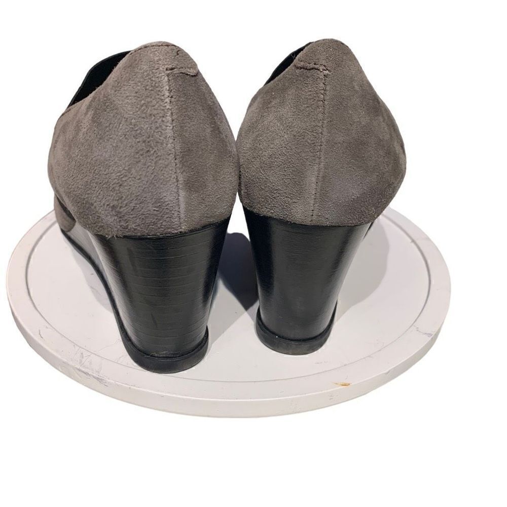 Geox Respira Suede‎ Wedge Heel Grey, Excellent Pre-Loved Condition Sz 39 (8.5) - Picture 3 of 11